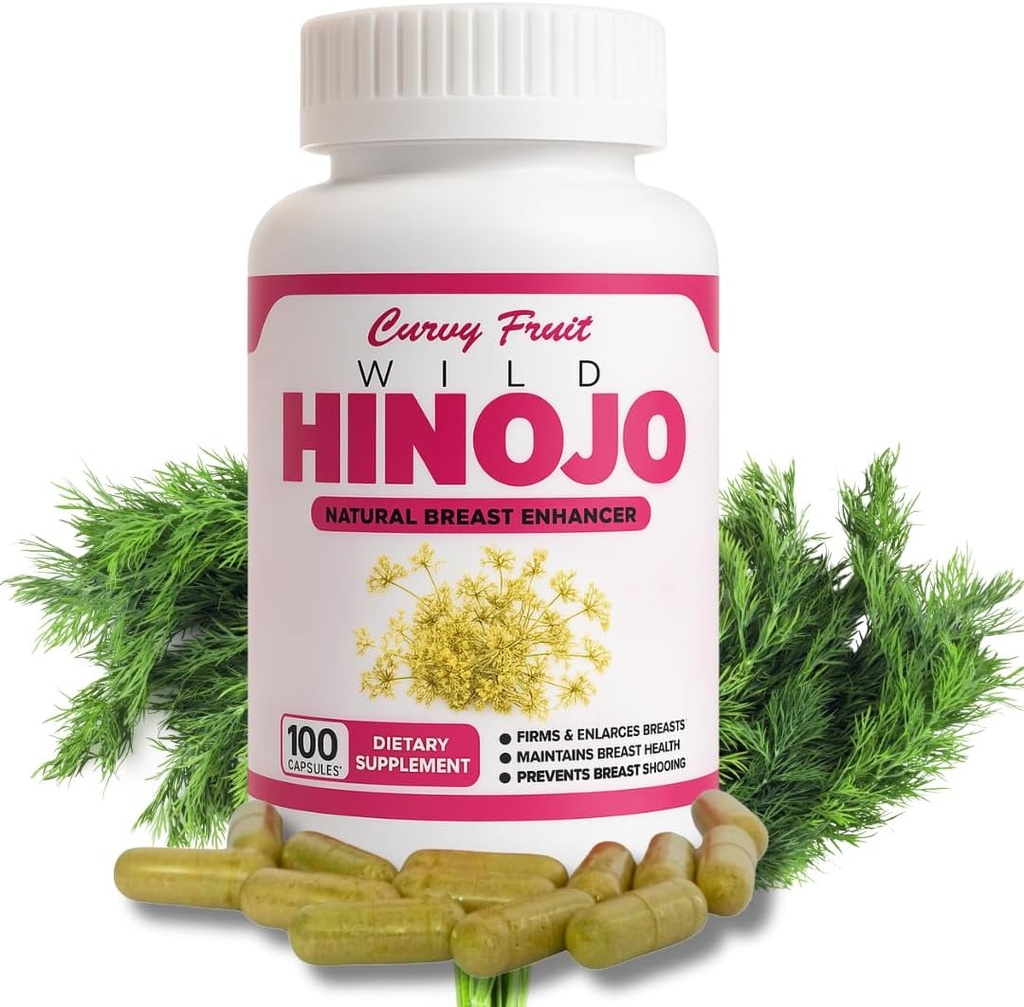 Wild Fennel Capsules - Natural Bust Enhancement & Lifting Measures 124; Prevents Sagging & Adds Volume Measures 124; 100% Herbal Formel til en Fuller, Firmer Look 124; 550 mg - 31- Day Supply