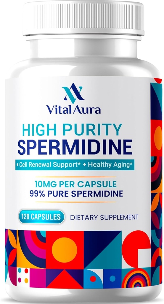 Vital Aura Spermidin Supplement - 10mg x 120 Kapsler