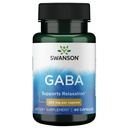 Swanson GABA Gamma Aminosyresyre 250 milligram 60 kapsler