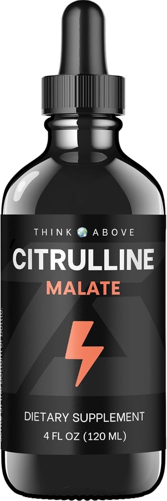 L- Citrullin DL- malat 2: 1 Flydende dråber - Hurtig Absorption - 250 mg per servering - Easy- to- Use Dropper - 30- Day Supply