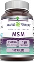 Amazing Formulas MSM (Methylsulfonylmethan) Supplement- 124; 1500 Mg Per Serving Supplement- 124; 180 Tablets - 124; Non- Gmo - 124; Gluten Free - 124; Made in USA