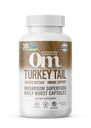 Om Mushroom Superfood Tyrkiet Tail Mushroom Capsules Superfood Supplement, 90 Greve, 30 dage, immunforsvar, polysacchrides, Beta- glucans, Gut Health & Holistic Defense Mushroom Supplement