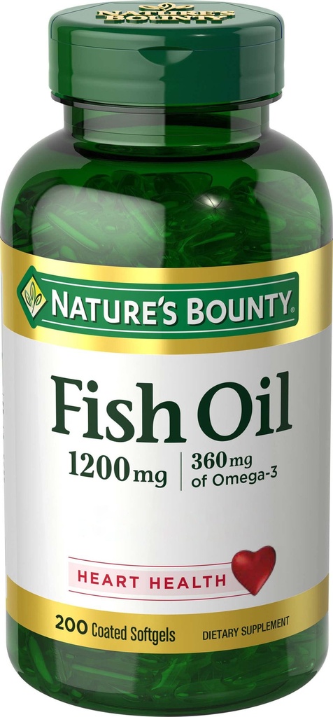 Nature 's Bounty Fish Oil, 200 Greve
