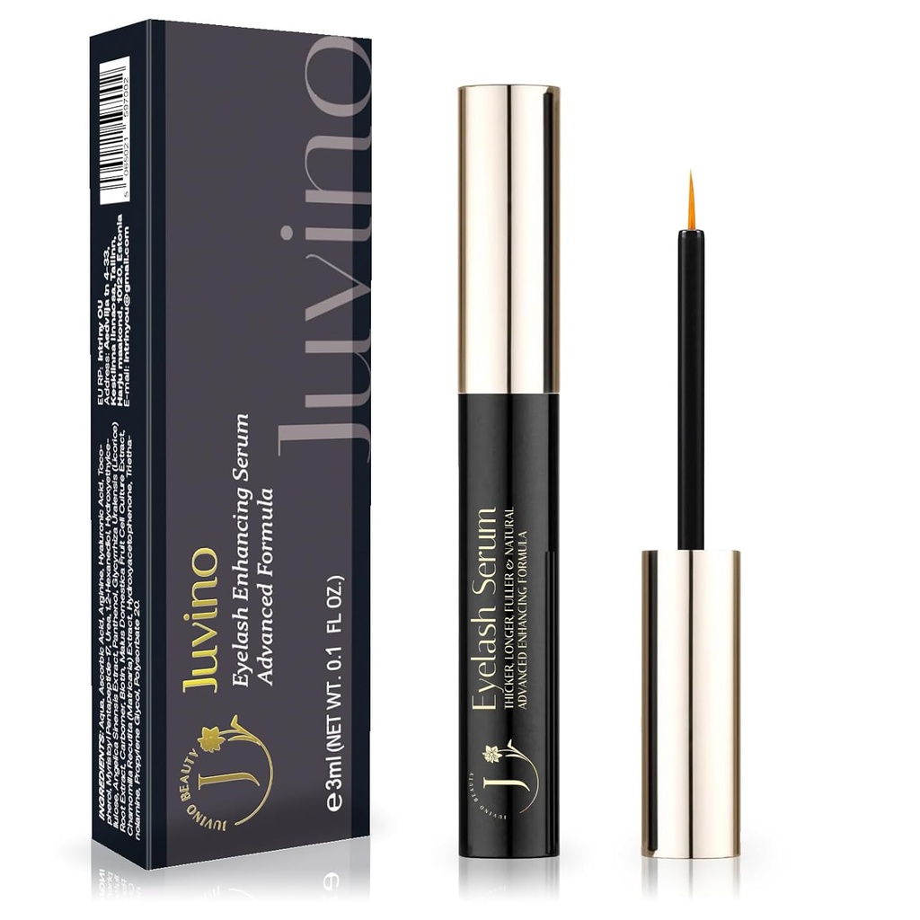 Eyelash Growth Serum for Lash Enhancing: 5ml Natural Power Booster Formel - Advanced Enhancer for Thicker, Længere Lash - Gentle og Vegan (0.1 Fl Oz (pakke med 1), Undufted)