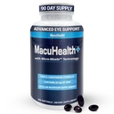 Macuhealth Plus + Eye Vitaminer supplement til voksne - 90 dages forsyning med Lutein, Zeaxanthin, og Meso- Zeaxanthin - Unflavored, Vitamin til øjne