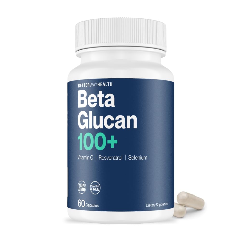 Bedre måde sundhed Avanceret immunforsvar Readiness - 1,3 / 1,6 Beta glucan med C-vitamin, Selenium & Resveratrol - immunsupport supplement til NK celler & Phagocytose - 60 kapsler