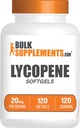 BulkSupplements.com Lycopene Softgels - Lycopene Supplement, Antioxidanter Supplement - Gluten Free, 1 Softgel per servering (20mg), 120 Softgels (pakke med 1)