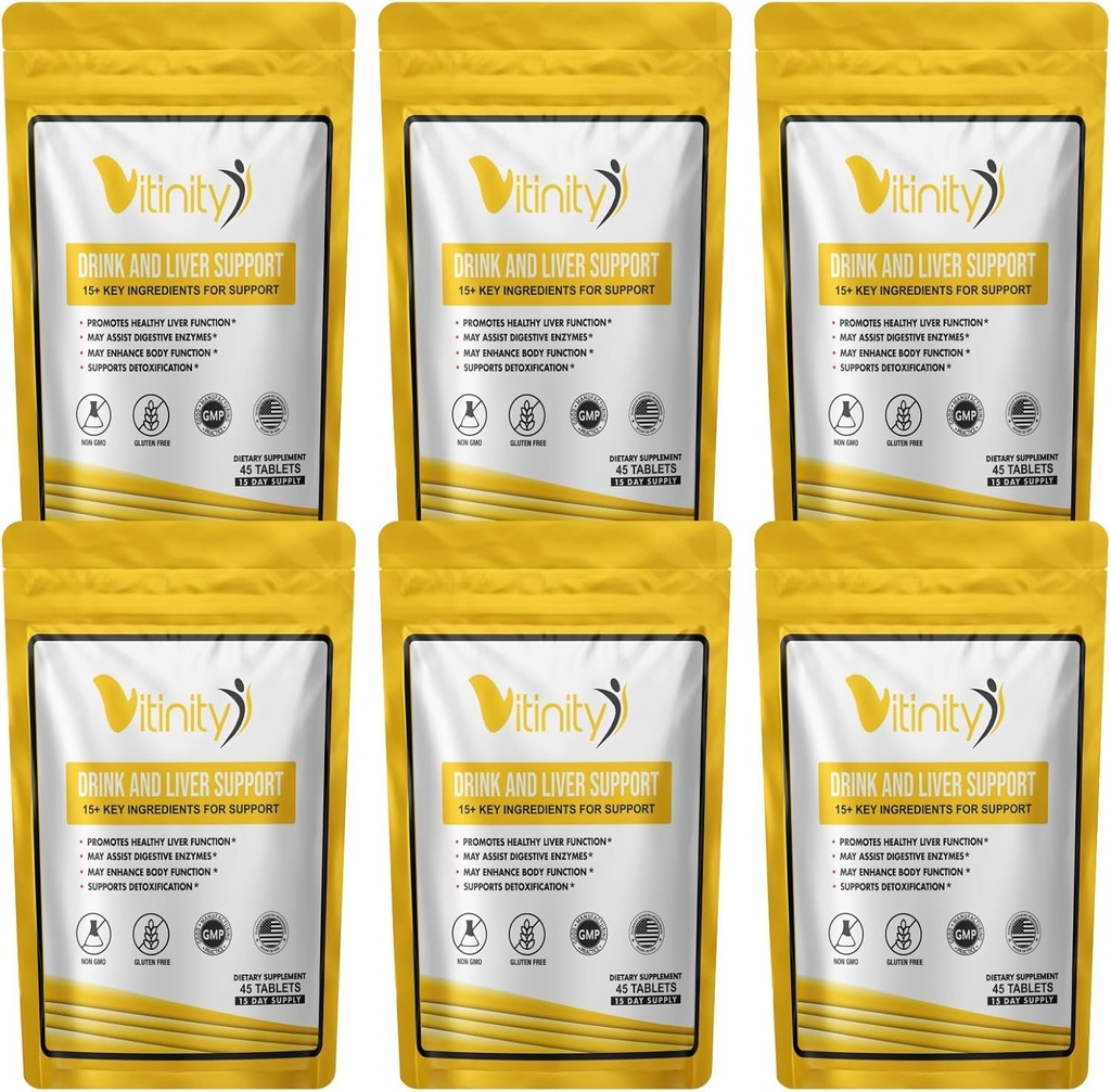 Anti Drink leverstøtte Supplement- 15 + Key Ingredienser til Craving Support, Leversundhed, Kudzu, Milk Thistle, Holy Basil, DHM, All Natural Cleanse, Gradual Reduktion, Nutrient Replenisher Tablets (90 dage)