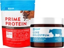 Equip fødevarer Prime Protein Powder Chocolate & Core Colostrum Powder
