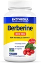 Enzymedica Berberine 800 mg - Veganske kapsler til metabolisk støtte - fra Sustainely Sourced Barberry - Non- GMO, Gluten- Free, Ingen Fyldere eller Hjælpestoffer - 60 kapsler