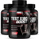 Force Factor Test X180 Boost, Testosteron Booster og Energy Supplement for mænd, Boost Energy, Øge Stamina, og Forbedre Vitality, med D-aspartasyre og bukkehorn, 120 Greve (Pack of 3)