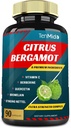 Citrus Bergamot Extract kapsler med VitaminC, Berberine, Quercetin, Bromelain, Echinacea, Black Pepper - 3 Måneder Supply, 90caps