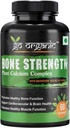 Elleve zone Knoglestyrke - Plantbased Calcium, Magnesium, Zink, D3-vitamin, VIT B12, K2 - GMO, Soy, Gluten Free Ingredients - Hele kosttilskud for ben sundhed - 60 Veganske venlige kapsler