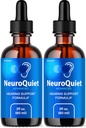 (2 Pack) NeuroQuiet Drops - Official NeuroQuiet Daily Hearing Support All Natural Clean Liquid Advanced Formel for Ear Health, Auditive Clarity & Indre Øre Balance Anmeldelser, 2 flasker til 2 måneder