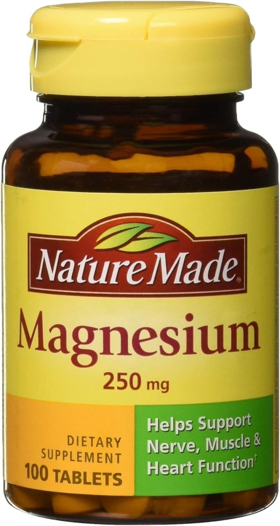 Nature Made Magnesium 250 mg tabletter, 100 greve (pakning med 3)