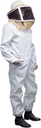 Mann Lake Deluxe Bee Suit, Beekeeping Gear with Zippered Square Veil, Durable 50/50 Cotton/Polyester Blend, Bee Protection Suit, Professional Beekeeping Suit for Adults, Large