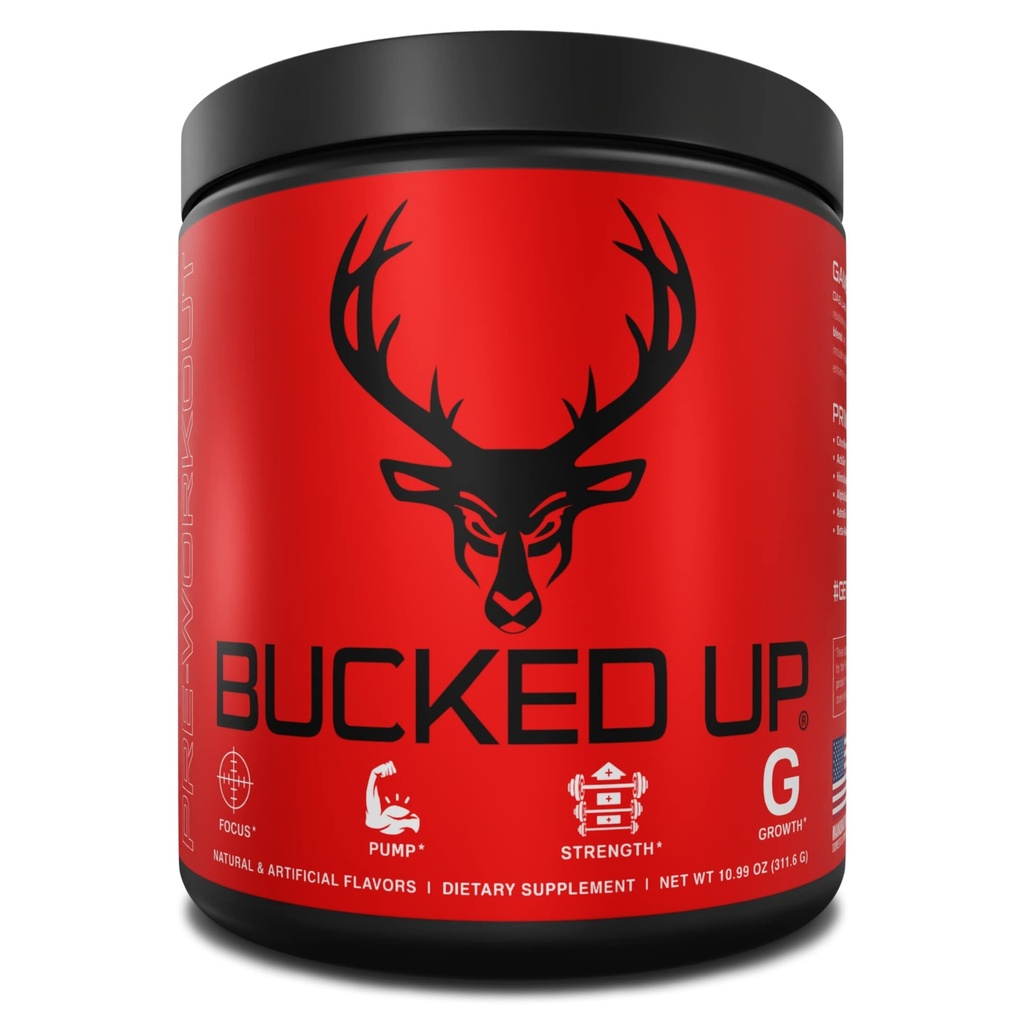 Bucked Up Pre Workout 6 Grams Citrulline, 2 Grams Beta Alanine, og 3 Andre registrerede Ingredienser (Grape)