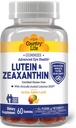 Country Life Lutein Gummies with Lutemax 2020, 60 Ct, Chewable Natural Eye Support Supplement, Marigold Lutein, Zeaxanthin, Eye Health & Macular Support, Non-GMO, Natural Fruit Pectin, Vegan