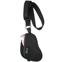 Beautyflier Astma Inhaler sag Lanyard Holder Keychain Travel Handy Mini Bag til voksne og børn, ikke omfatter Inhaler (sort)