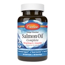 Carlson - Salmon Oil Complete, 700 mg Omega- 3s + Astaxanthin, Cardiovaskulær Support, Brain Function & Joint Health, 60 Softgels