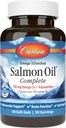 Carlson - Salmon Oil Complete, 700 mg Omega- 3s + Astaxanthin, Cardiovaskulær Support, Brain Function & Joint Health, 60 Softgels