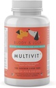 Multivitamin til hunde Avancerede daglige kosttilskud til at forbedre hunde sundhed Multivitaminer, næringsstoffer, calcium, fordøjelsesenzymer og antioxidanter 180 Kylling Lever Smag tyggetabletter