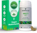 MultiVit Vegan Multivitamin Supplement, 26 Vitamin & Minerals - Vitamin Kosttilskud til metaboliske, hjerne funktion & immunforsvar - Multivitamin til kvinder, mænd og børn