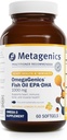 Metagenics OmegaGenics EPA-DHA 1000 mg - High Potency Omega-3 Fish Oil Supplement for Heart, Brain & Joint Health* - Sustainably Sourced - 60 Softgels