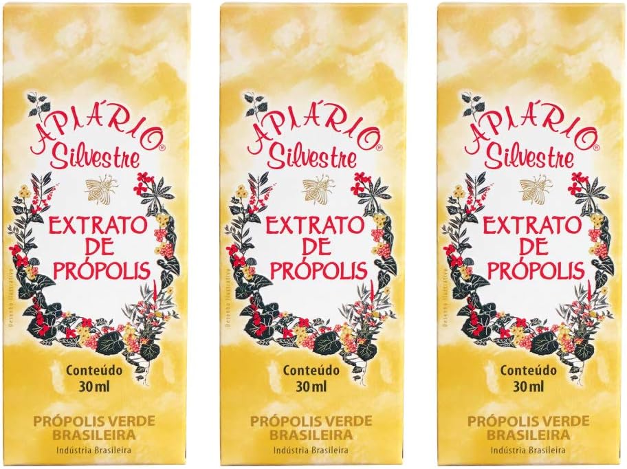 Officiel forhandler - 1 flaske Apiario Silvestre Brasiliansk Green Bee Propolis Flydende Cereal Alkoholic Extract 30 ml