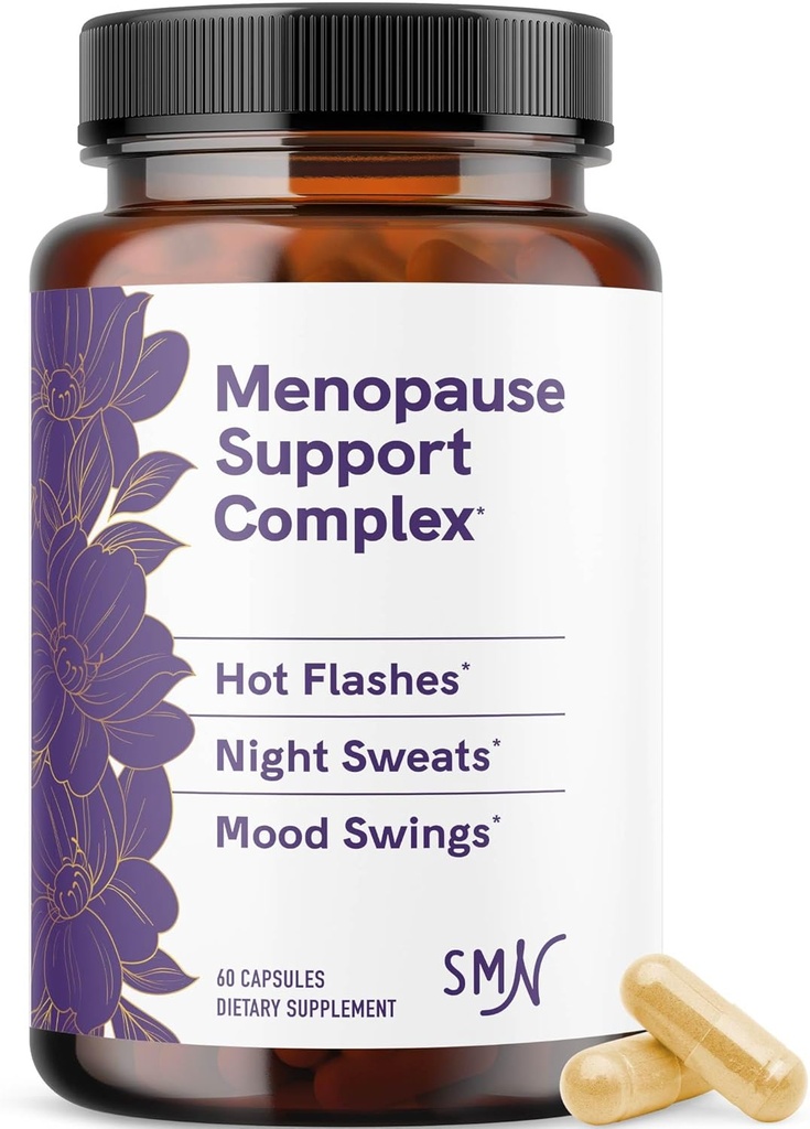 Menopause Kosttilskud til kvinder Hot Flashs & Night Sweats against 124; Hormone Balance, Menopause Relief for kvinder & Perimenopause Support 124; med Black Cohosh, DIM & Red Clover Meader 124; 60 Ct (2 Måned Supply)
