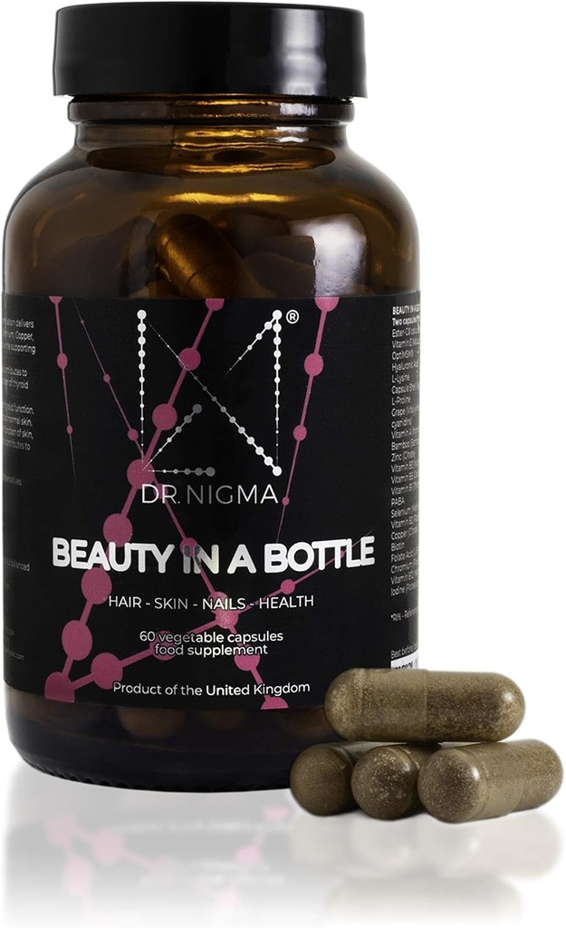 Dr. Nigma, hår, hud og negle, skønhed i en flaske, 60 Kapsler supplement