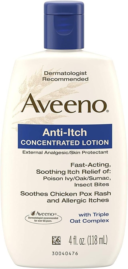 AVEENO Anti- Itch Lotion 4 oz (3 pakke)