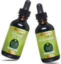 Go Nutrients Liquid Vitamin D3 med K2 (MK- 7) Drops 1oz & Selenium 200 mcg Supplement 1.0 oz
