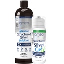 Ameo Life Kolloid Sølv Gel med Aloe Vera & Kolloid Sølv Væske Bundle