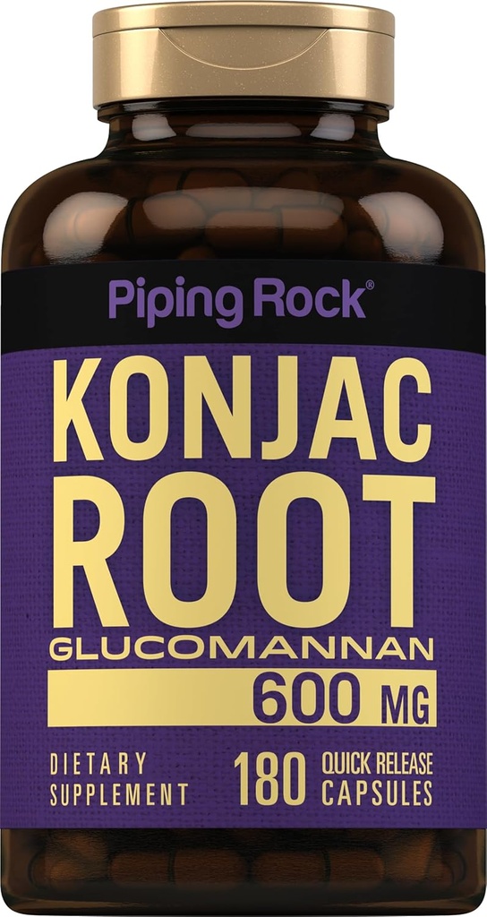 Piping Rock Glucomannan Kapsler 600mg