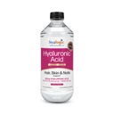 Hyalogisk væske Hyaluronsyre supplement - Støtte til sundt hår, hud og negle med 5.000 mcg biotin og 50mg MSM - naturlig hydrering for hele kroppen - høj molekylvægt formel - 12 oz