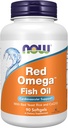 Now Foods Supplements, Red Omega ™ med CoQ10 30 mg og Omega-3 Fish Oil, Cardiovaskulær Support *, 90 Softgels