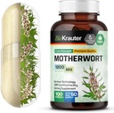 BIO KRAUTER Motherwort Capsules 1200 mg - 100 Count - Motherwort Herb Supplement - Promote Relaxation - Women 's Support Capsules