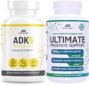 ADK 5 Vitamin supplement + bedste Over- The- Counter Prostata support - Prostata sundhed supplement til mænd