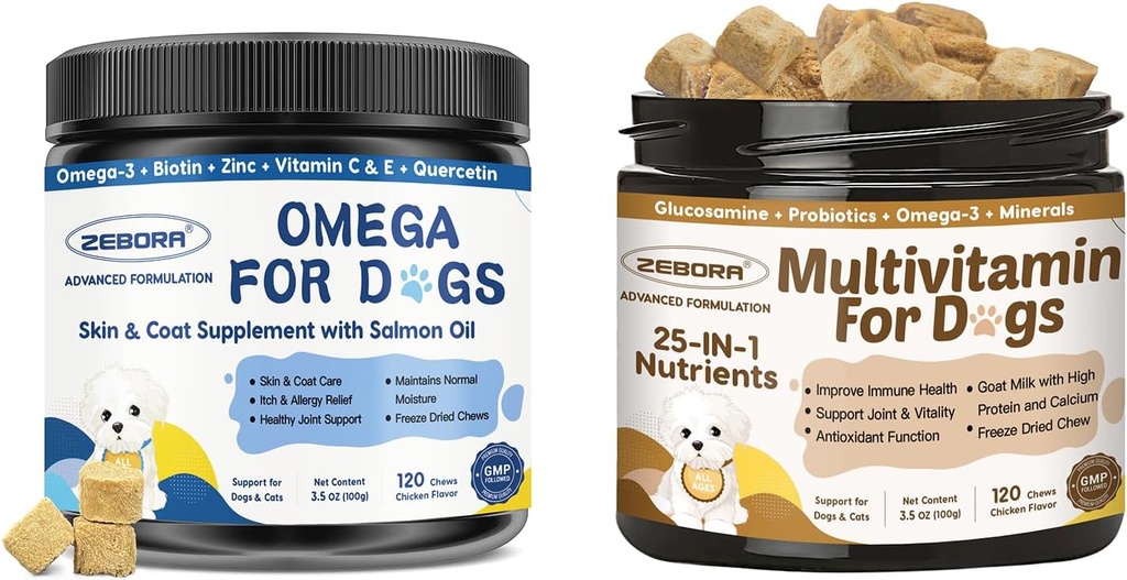 Omega 3 & Multivitamin til hunde Samlet sundhed