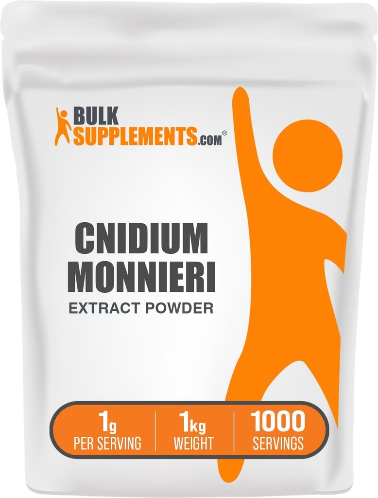 BulkSupplements.com Cnidium Fruit Extract Powder - Cnidium Monnieri Extract, Vasodilator Supplement - Gluten Free, 1g per Serving, 1kg (2,2 lbs) (Pack of 1)