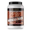 Ultimate Nutrition Muscle Juice, Vægt Gain Drink Mix - Mass Gainer Workout Pulver til mænd og kvinder - Supplement til Lean Muscle Growth & immunforsvar med 55g Protein - Chokolade, 4.96lb