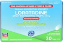 Rite Aid Kid 's Non- Drowsy Allergy Relief, Loratadine 10mg, Mint Flavor - 30 tabletter