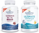 Nordic Naturals Starter Pack - Vitamin D3 + K2 Gummies, Ultimate Omega