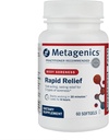 Metagenics Rapid Relief - Herbal Softgel med gurkemeje & Boswellia - Understøtter hurtig Relief for Muscle, Back & fælles ubehag * - Drug- Free, Non- GMO, Gluten- Free - GMP Certified Facility - 60 Softgels