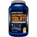 BODYTECH Whey Protein Isolate Powder - med 25 gram protein per servering & BCAA - Ideel til post- workout muskeltræning & vækst, Indeholder mælk & soja - Vanilla (3 Pund)