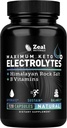 Zeal Keto Electrolyte Capsules - 120 Capsules | Keto Electrolytes Tablets for Rehydration | B-Vitamins + Pink Himalayan Salt | Potassium, Zinc, Magnesium, Sodium | Hydration Supplement
