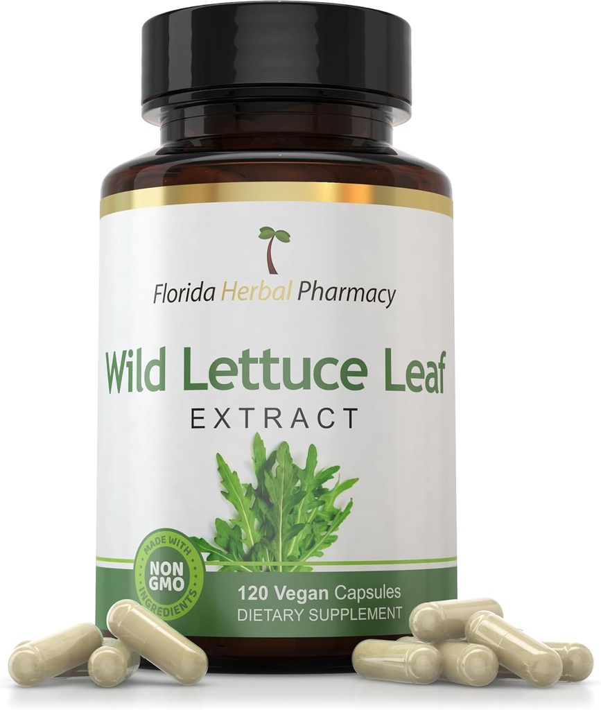 Florida Herbal Apotek, Wild Letuce Leaf Extract Kapsler (pakke af 3)