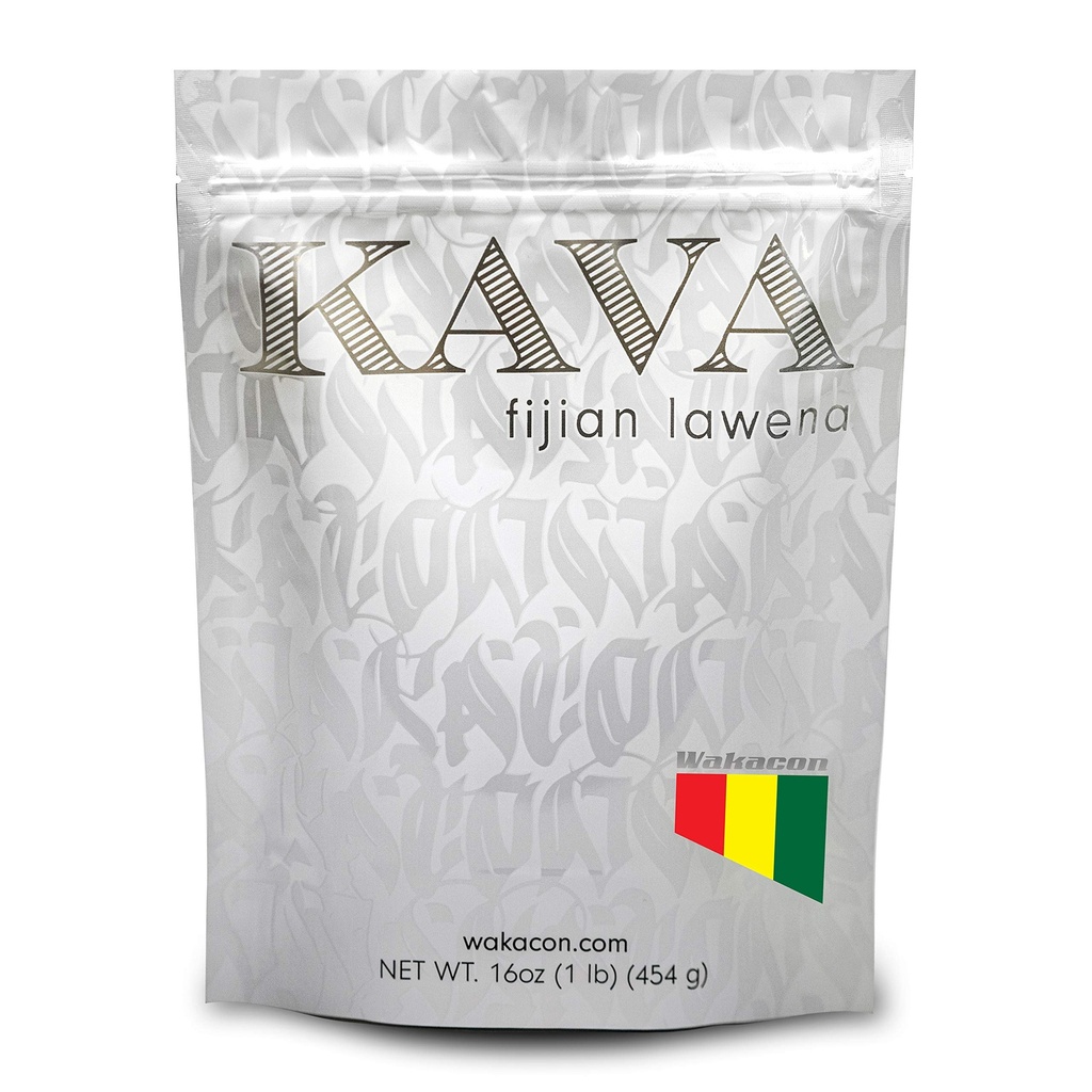 Kava Lawena Powder - autentiske, Noble Kava Crown Root Powder fra Fiji - Premium, Responsible Sourced, 16 Oz