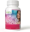 FeMi- 12, hjælper Allevate kvinders månedlige periode ubehag & støtter normal menstruation (60 kapsler)